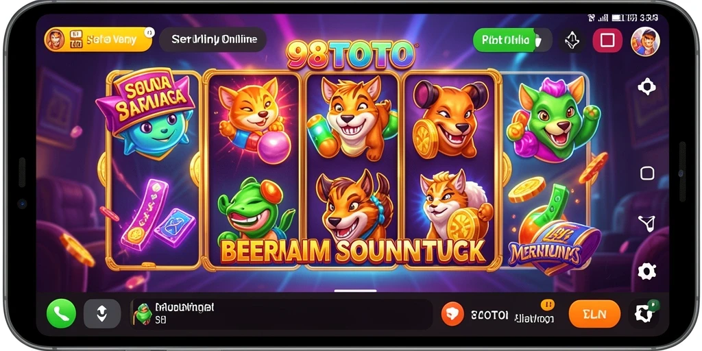 Tampilan gameplay 98TOTO dengan grafik slot yang menarik.