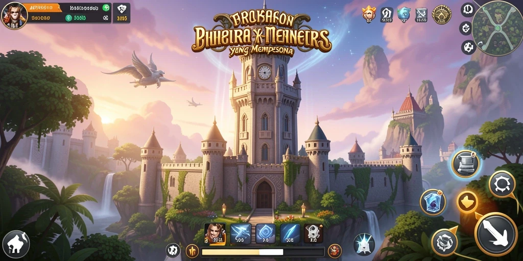 Menampilkan aksi seru dalam gameplay Tower Defense API66.