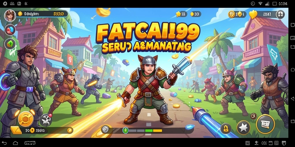 Tangkapan layar gameplay FATCAI99 menampilkan serunya aksi arcade yang menantang.