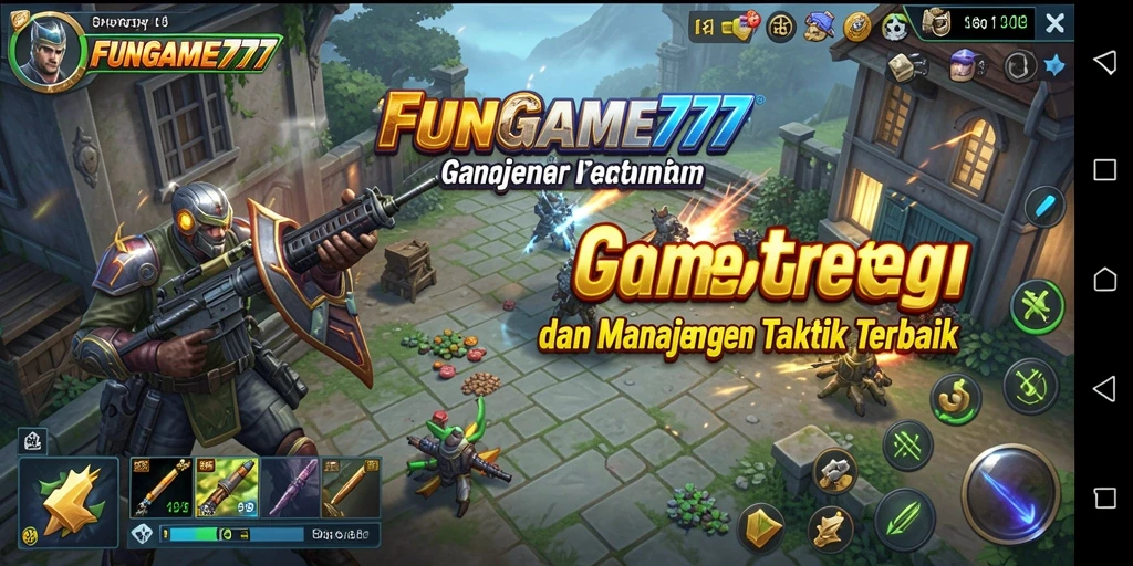 Tampilan gameplay FUNGame777 yang menantang dan strategis.
