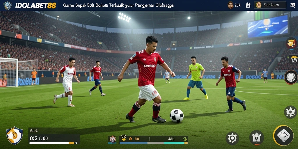 Screenshot gameplay IDOLABET88 menunjukkan aksi seru di lapangan.