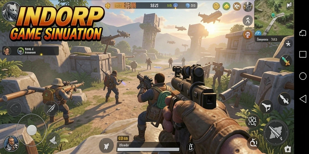 Tampilan gameplay INDORP yang menarik dan interaktif.