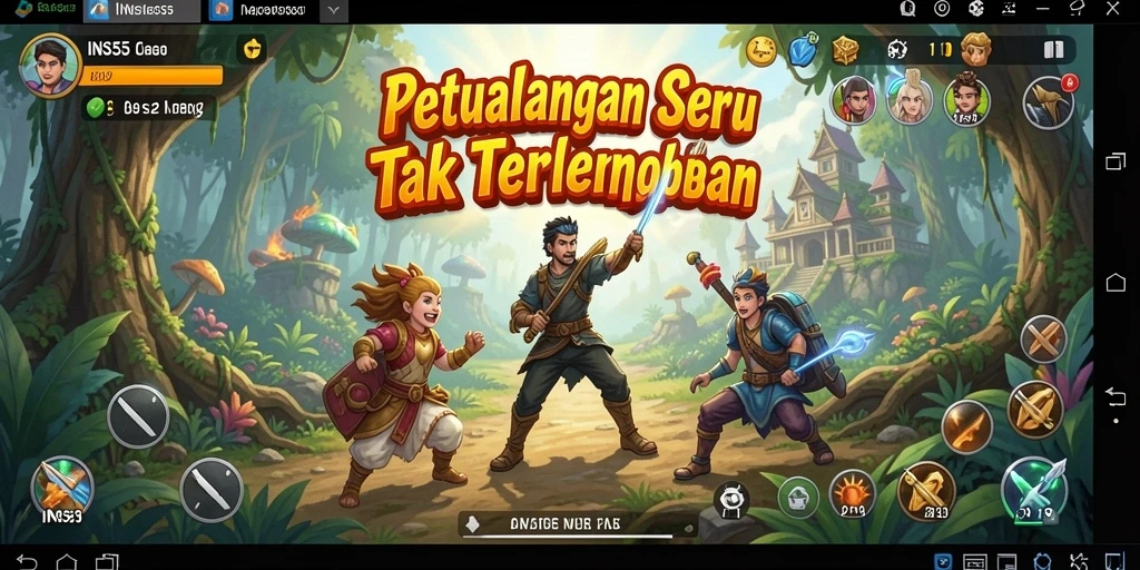 Tampilan menarik dari gameplay petualangan INS55 yang penuh aksi.