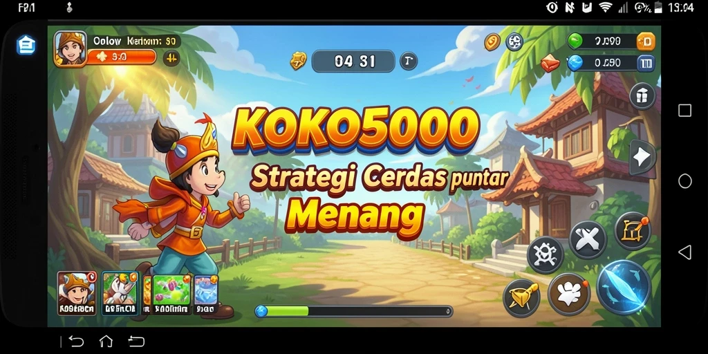 Tampilan gameplay KOKO5000 yang penuh strategi.