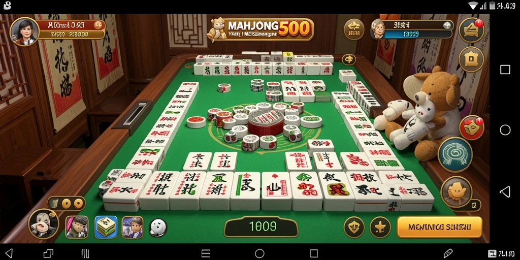 Tampilan gameplay MAHJONG500 yang mengasyikkan dan seru.