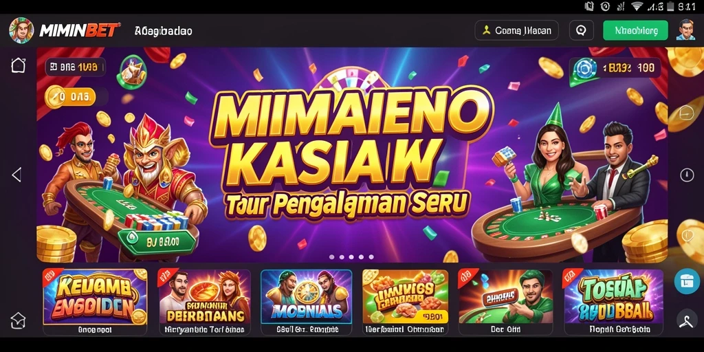 Tampilan gameplay seru MIMINBET di Kasino online.