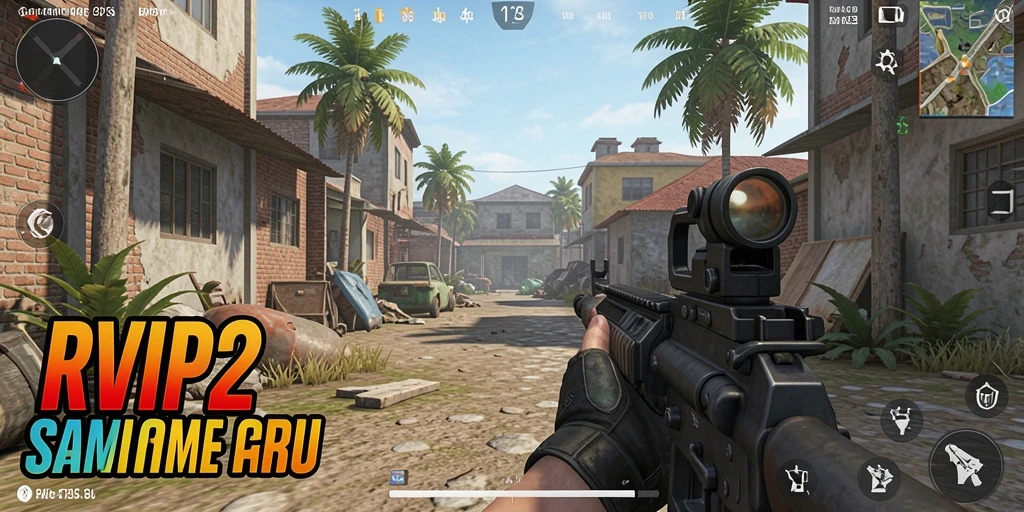 Tampilan intens gameplay RVIP2 dengan grafis tinggi.