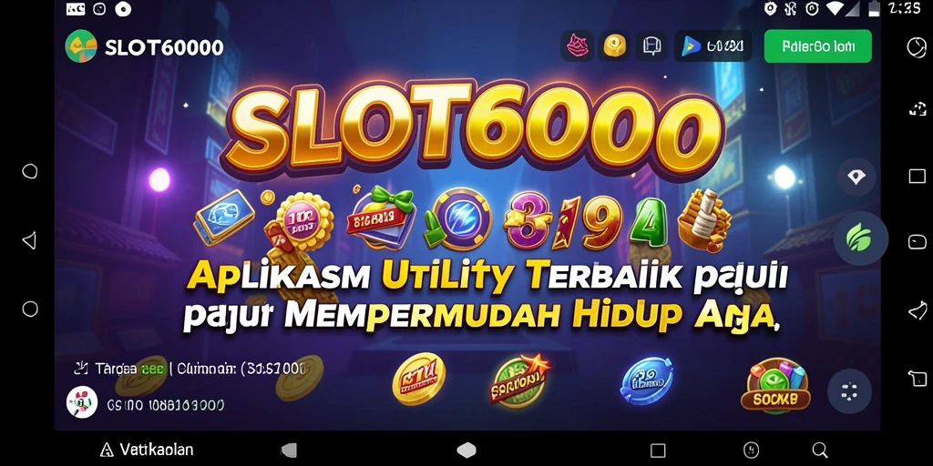 Tampilan antarmuka SLOT6000 yang sederhana dan fungsional.