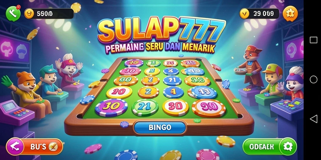 Tampilan gameplay Bingo yang seru di SULAP777.